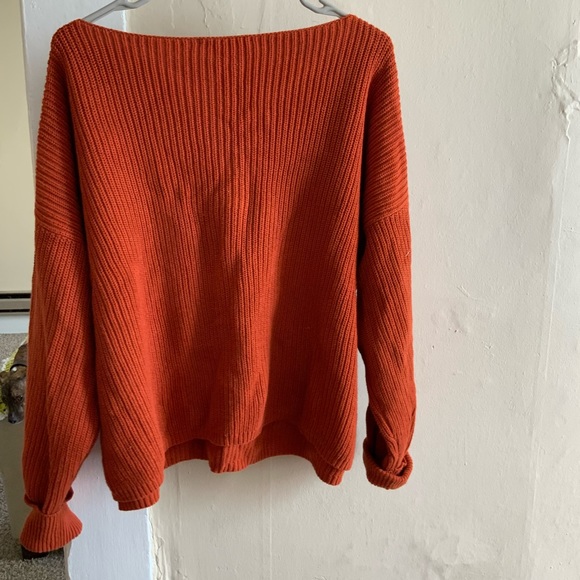 French connection Medium Rust Orange oversized sweater - Picture 3 of 3